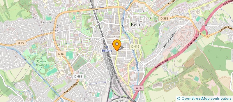 localisation de l'entreprise SEQUANA  BELFORT