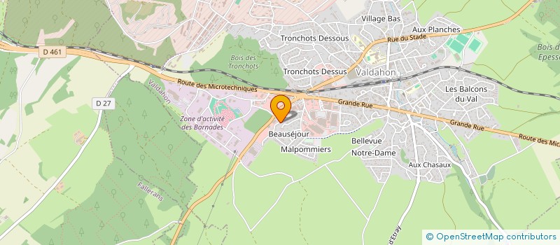 localisation de l'entreprise SEQUANI SC  VALDAHON