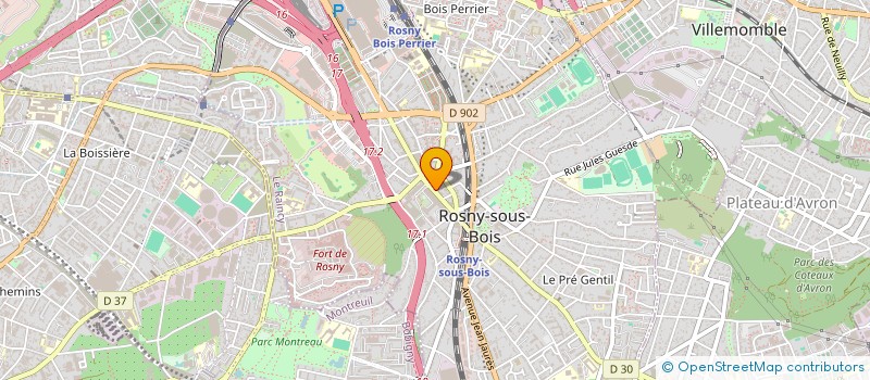 localisation de l'entreprise SEQUENCE à ROSNY-SOUS-BOIS
