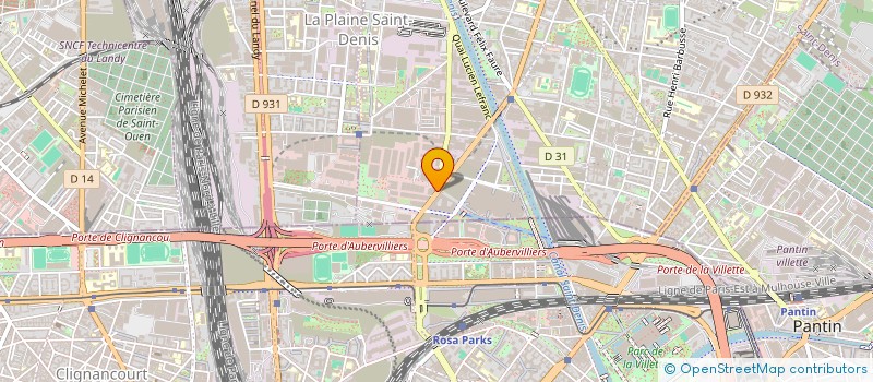 localisation de l'entreprise SEQUENCE STUDIOS à AUBERVILLIERS