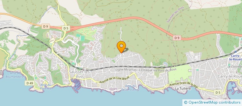 localisation de l'entreprise SEQUENS  SAUSSET-LES-PINS