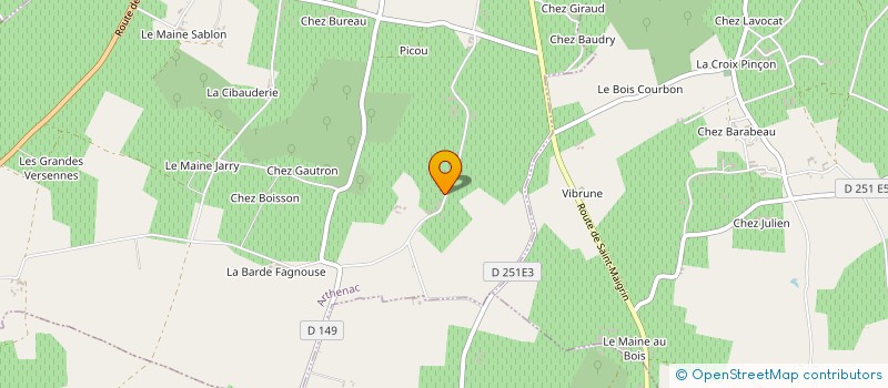 localisation de l'entreprise SEQUENTIS à ARTHENAC
