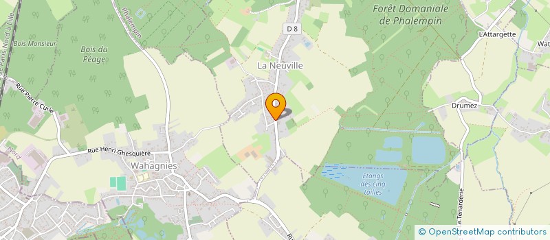 localisation de l'entreprise SEQUOIA  LA NEUVILLE