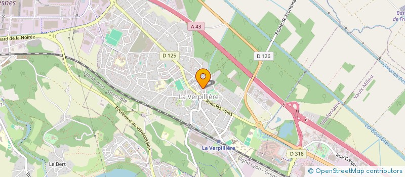 localisation de l'entreprise SEQUOIA  LA VERPILLIERE