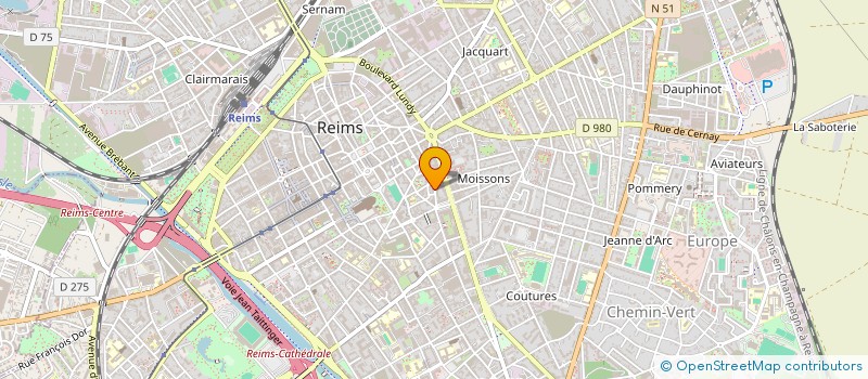 localisation de l'entreprise SEQUOIA  REIMS