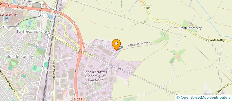 localisation de l'entreprise SEQUOIA à DIJON