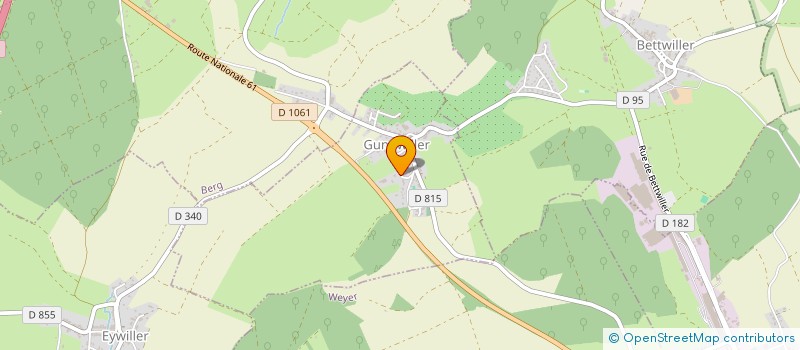 localisation de l'entreprise SEQUOIA ENTRETIEN à GUNGWILLER