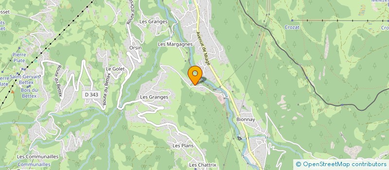 localisation de l'entreprise SEQUOIA IMMOBILIER  SAINT-GERVAIS-LES-BAINS