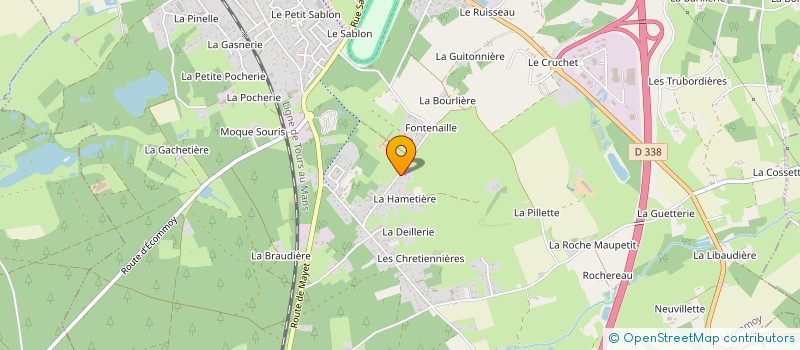 localisation de l'entreprise SEQUOIA LODGE  ECOMMOY