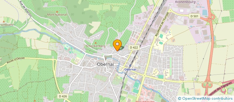 localisation de l'entreprise SEQUOIA PHARM  OBERNAI