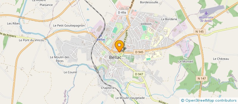 localisation de l'entreprise SEQUOR à BELLAC