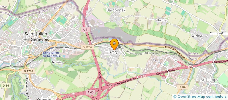 localisation de l'entreprise SEQUOYA  SAINT-JULIEN-EN-GENEVOIS