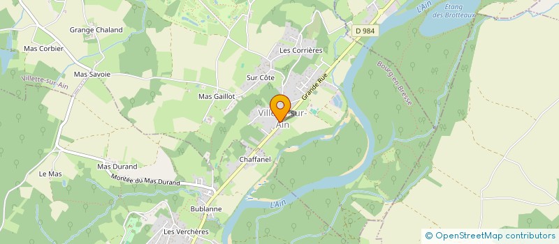localisation de l'entreprise SER-BAT à VILLETTE-SUR-AIN