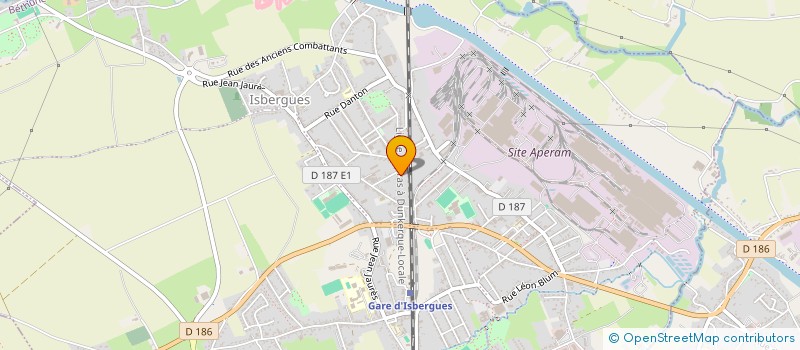 localisation de l'entreprise SER BTP 62  ISBERGUES