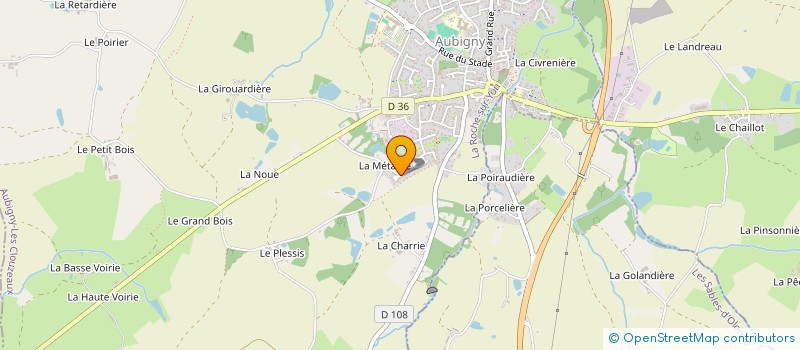 localisation de l'entreprise SER CAP INVESTISSEMENTS  AUBIGNY-LES CLOUZEAUX