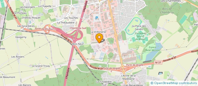 localisation de l'entreprise SER CENTRE VAL DE LOIRE  CHAMBRAY-LES-TOURS