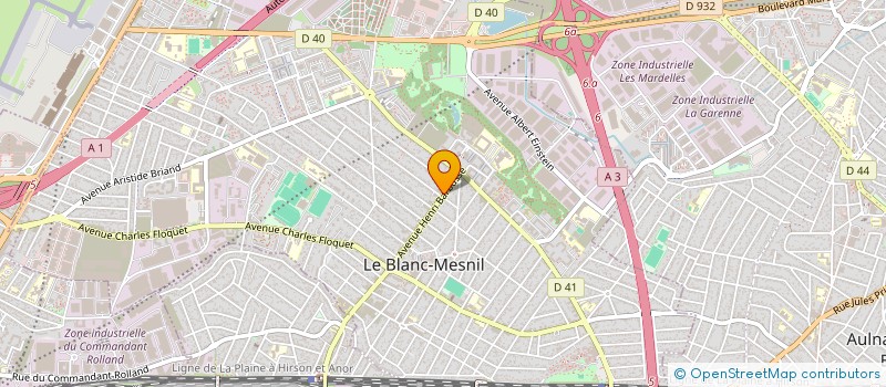 localisation de l'entreprise SER-COOL  LE BLANC-MESNIL