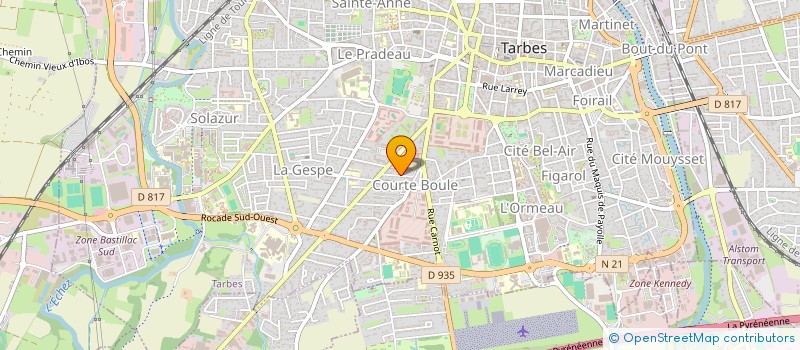localisation de l'entreprise SER DO PNEU à TARBES