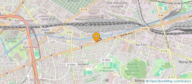 localisation de l'entreprise SER RAPIDE à PANTIN