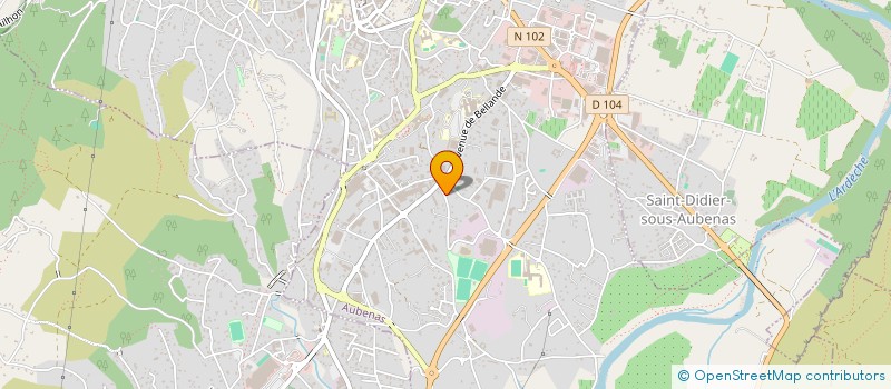 localisation de l'entreprise SERA à AUBENAS