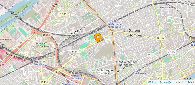 localisation de l'entreprise SERA BATIMENT à LA GARENNE-COLOMBES