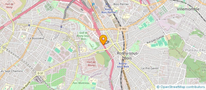 localisation de l'entreprise SERA CONSULTANTS à ROSNY-SOUS-BOIS