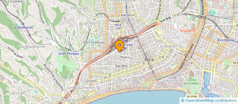 localisation de l'entreprise SERA SLS à NICE