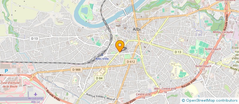 localisation de l'entreprise SERAC à ALBI