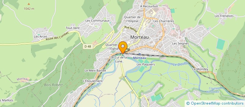 localisation de l'entreprise SERAC à MORTEAU