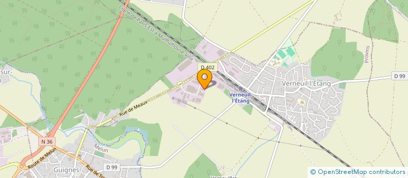 localisation de l'entreprise SERAC à VERNEUIL-L ETANG