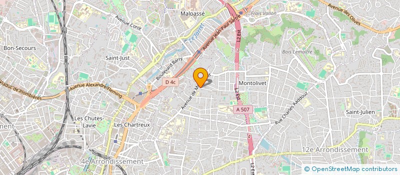 localisation de l'entreprise SERAC PRODUCTIONS à MARSEILLE