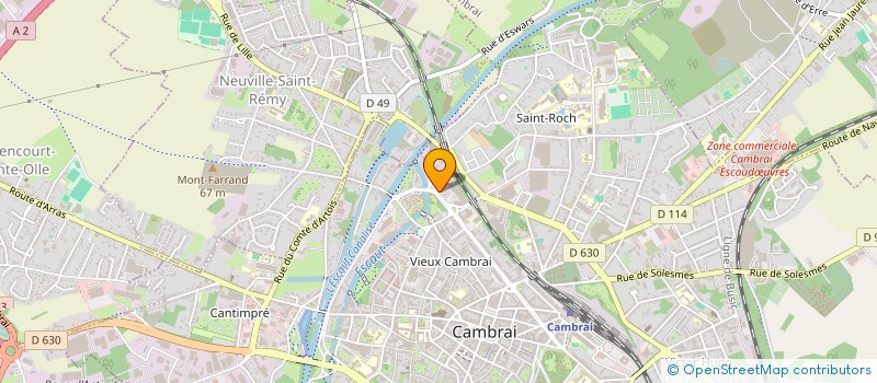 localisation de l'entreprise SERACO ETUDES à CAMBRAI
