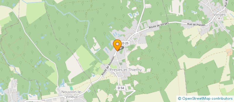 localisation de l'entreprise SERADP  ORGEVAL