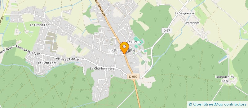 localisation de l'entreprise SERAFINA à LE POINCONNET