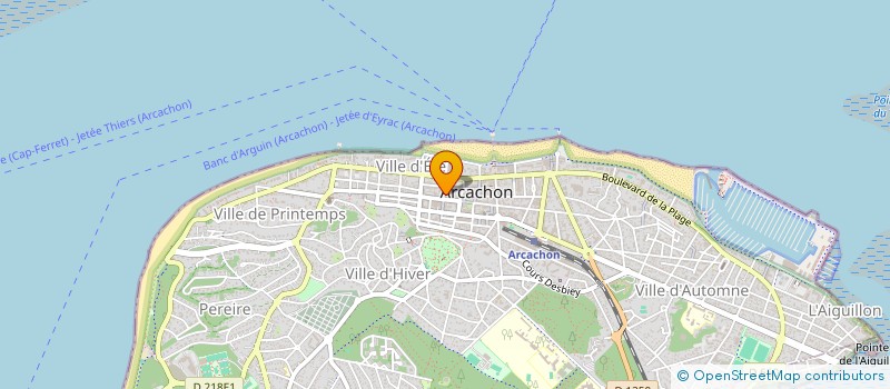 localisation de l'entreprise SERAGU à ARCACHON