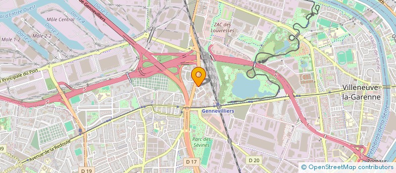 localisation de l'entreprise SERAI à GENNEVILLIERS