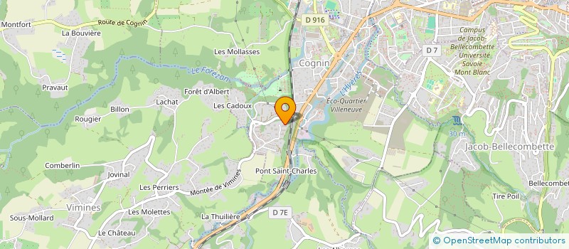 localisation de l'entreprise SERAIN IMMO  COGNIN