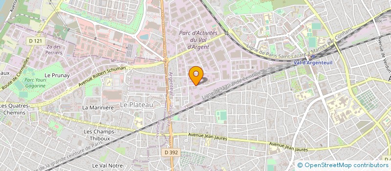 localisation de l'entreprise SERALCO  ARGENTEUIL