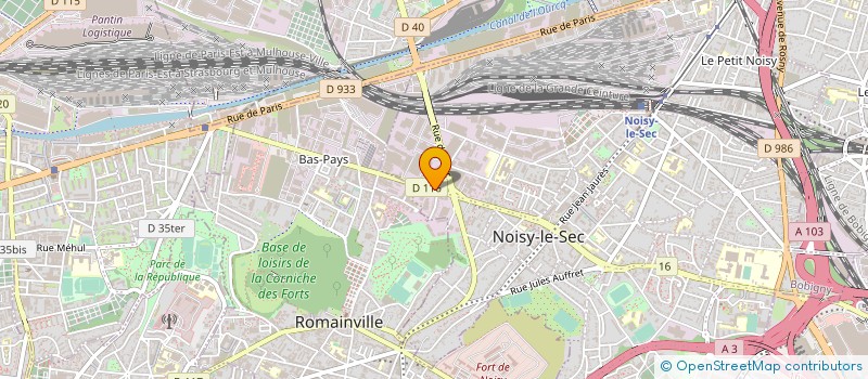 localisation de l'entreprise SERALI à NOISY-LE-SEC