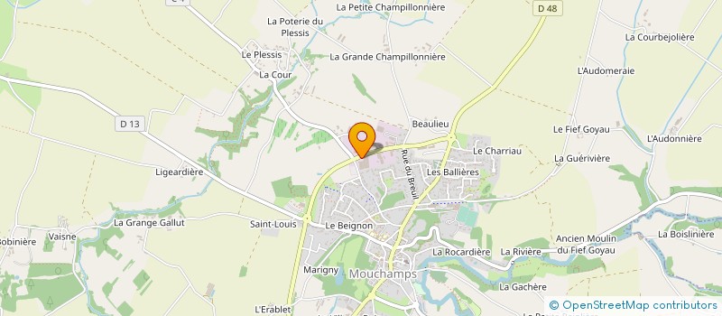 localisation de l'entreprise SERALU à MOUCHAMPS