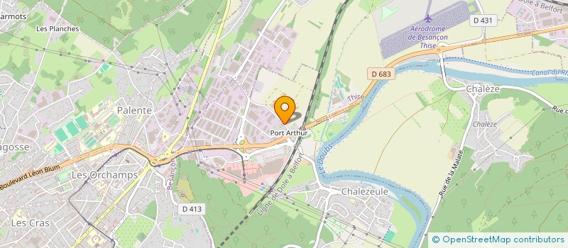 localisation de l'entreprise SERALU SARL à CHALEZEULE