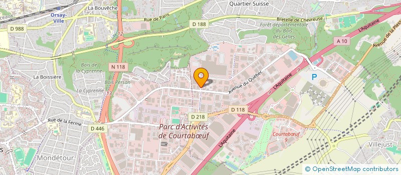 localisation de l'entreprise SERALUX à VILLEBON-SUR-YVETTE