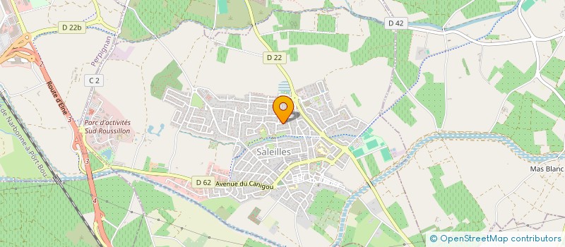localisation de l'entreprise SERAM  SALEILLES