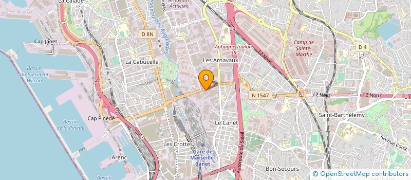 localisation de l'entreprise SERAMM - SERVICE D'ASSAINISSEMENT DE MARSEILLE METROPOLE à MARSEILLE