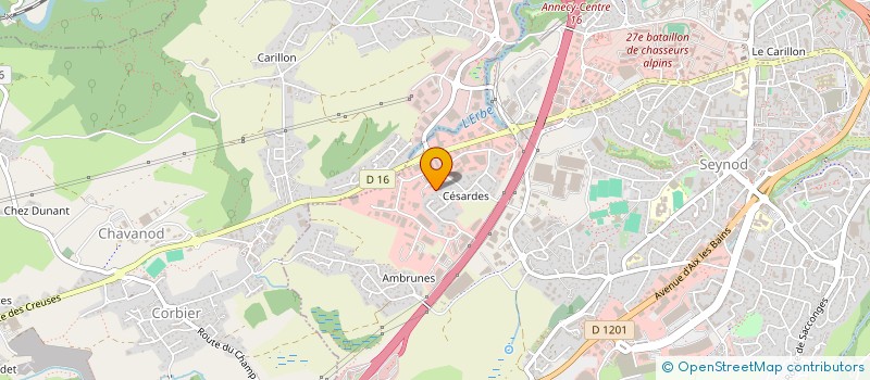 localisation de l'entreprise SERANET à ANNECY