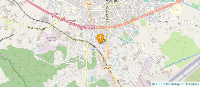 localisation de l'entreprise SERANET  HYERES