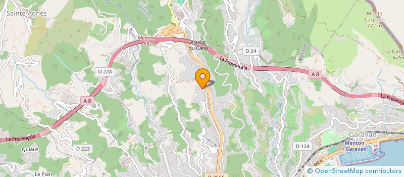 localisation de l'entreprise SERANGE à MENTON