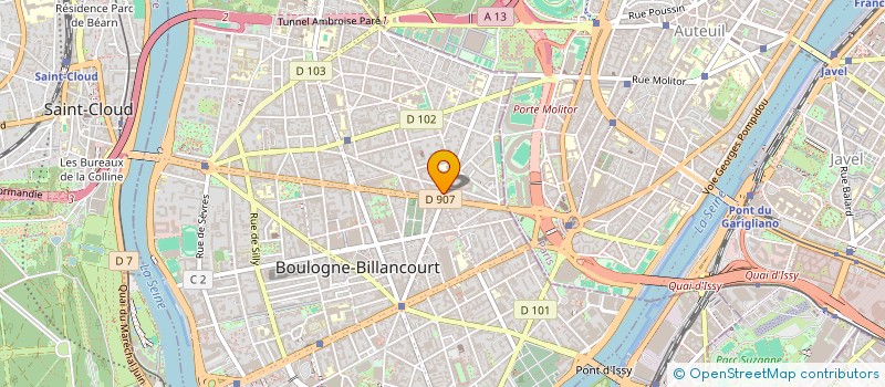 localisation de l'entreprise SERANIE  BOULOGNE-BILLANCOURT