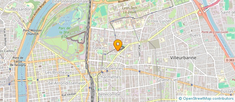 localisation de l'entreprise SERAPHY à VILLEURBANNE