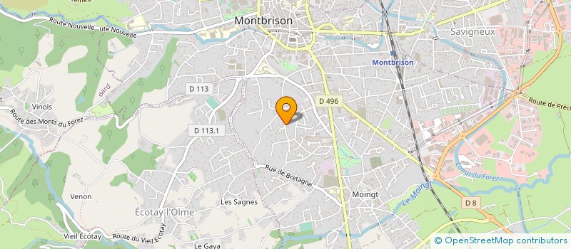 localisation de l'entreprise SERAPIS à MONTBRISON